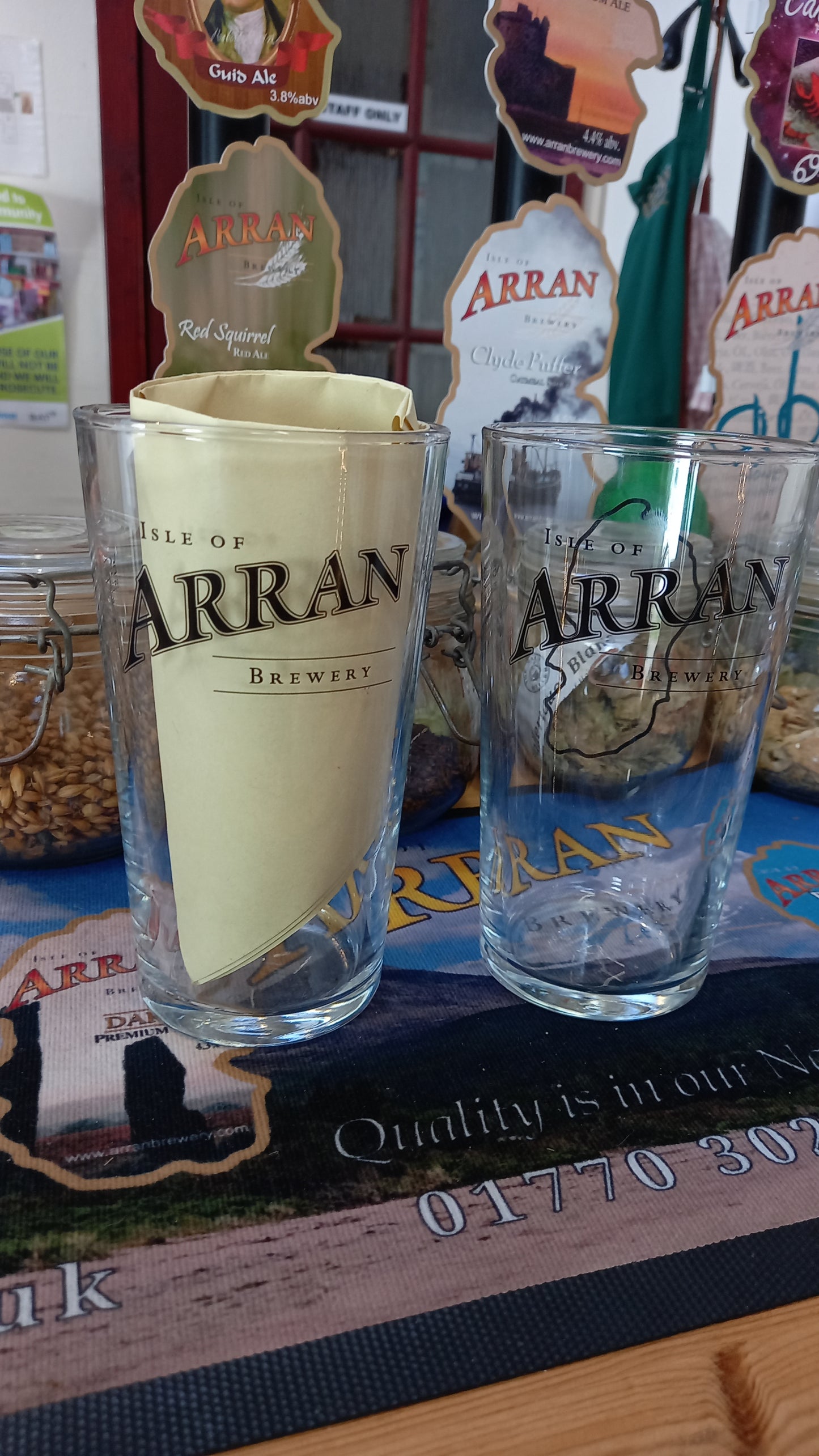 Arran Brewery Pint Glass