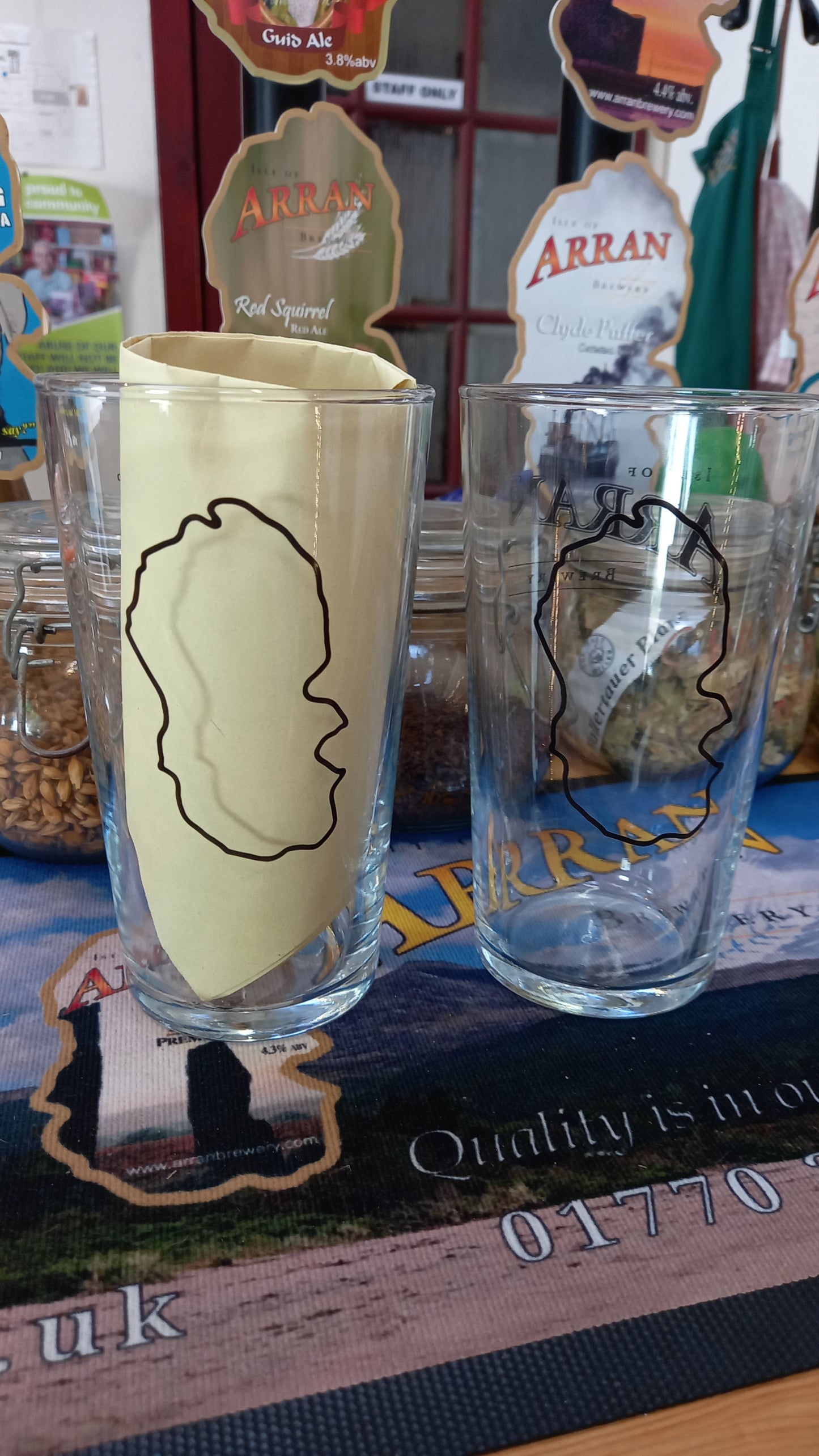 Arran Brewery Pint Glass