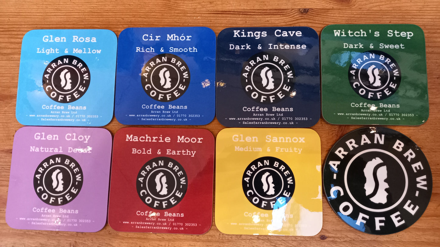 Arran Brew Coffee - Coaster Set of 8