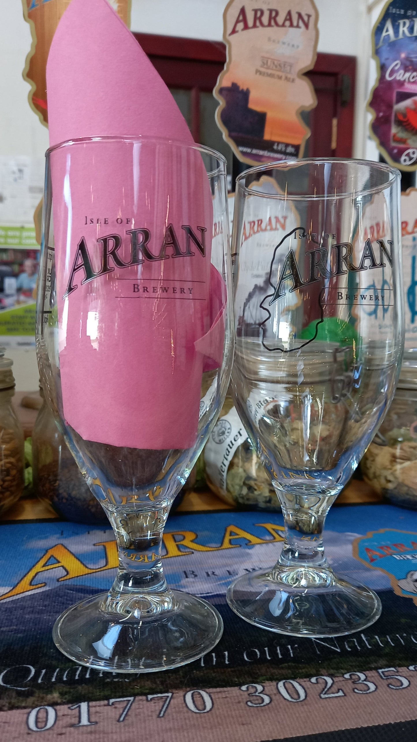 Arran Brewery Tulip Glass - 2/3 Pint