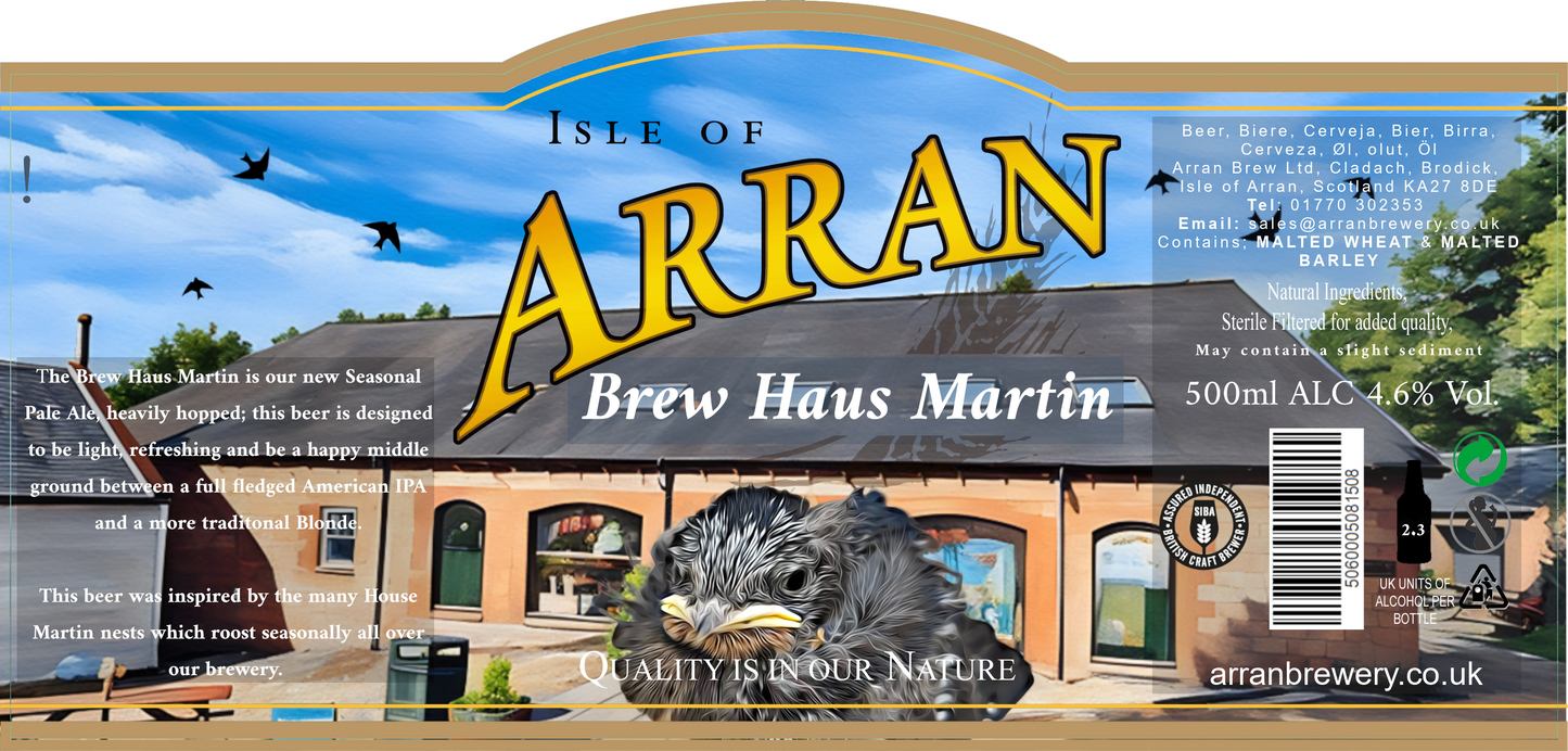 Brew Haus Martin 4.6% ABV 12 x 500ml Bottles